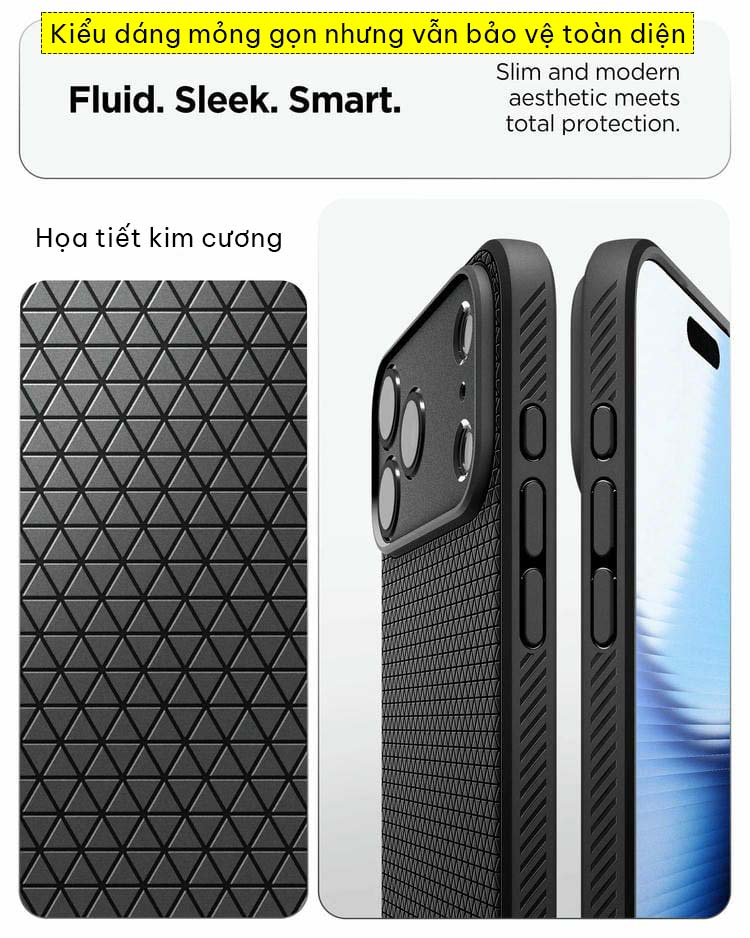 Ốp lưng iPhone 17 Pro Max Spigen Liquid Air 2